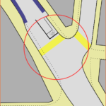Amhurst - Rectory: variant 4 for Amhurst's northern branch - bicycle safety, improvement of the pedestrian visibility, important intervention on the West side curb